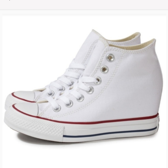 Converse Chuck Taylor Lux Mid Wedge Sneakers - Picture 2 of 12
